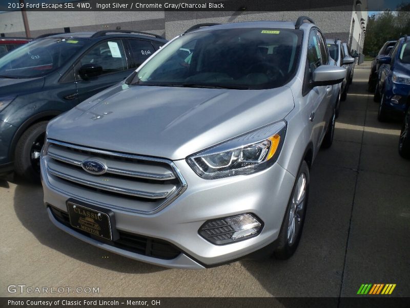 Ingot Silver / Chromite Gray/Charcoal Black 2019 Ford Escape SEL 4WD