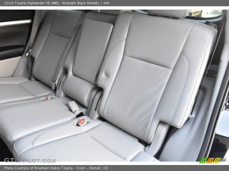 Rear Seat of 2019 Highlander SE AWD