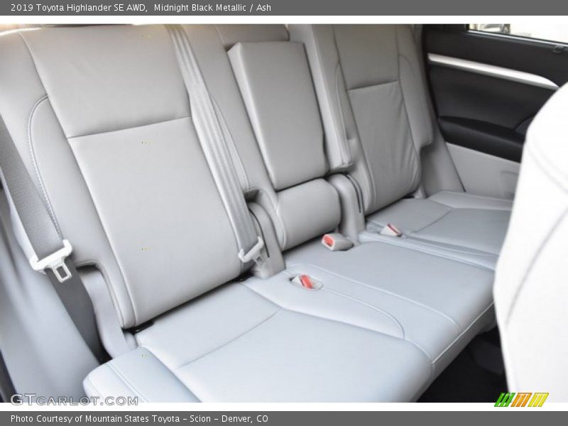 Rear Seat of 2019 Highlander SE AWD