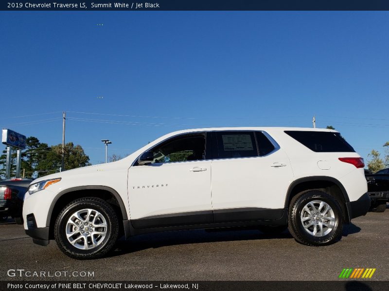 Summit White / Jet Black 2019 Chevrolet Traverse LS