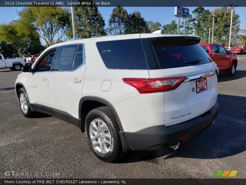 Summit White / Jet Black 2019 Chevrolet Traverse LS AWD