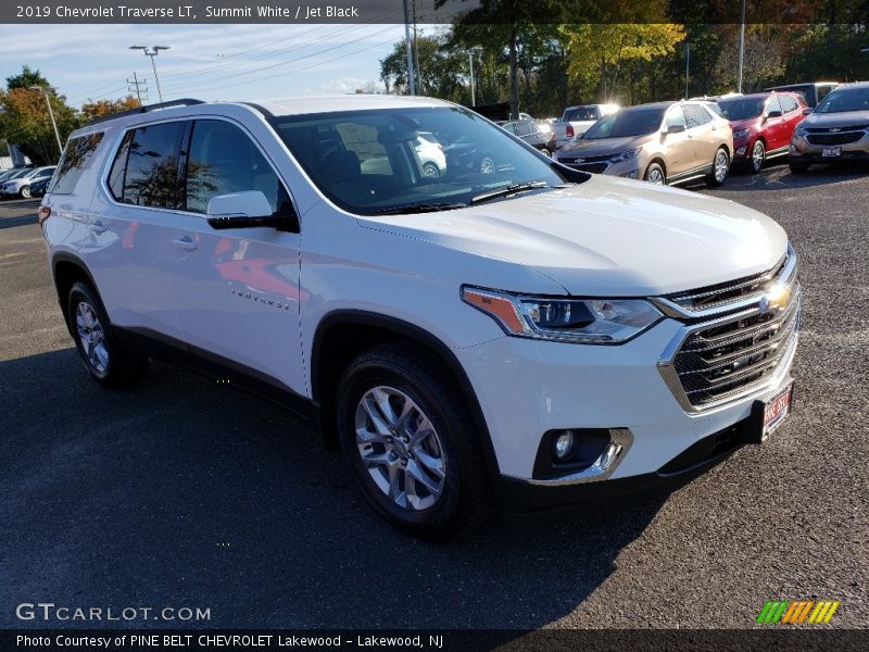 Summit White / Jet Black 2019 Chevrolet Traverse LT