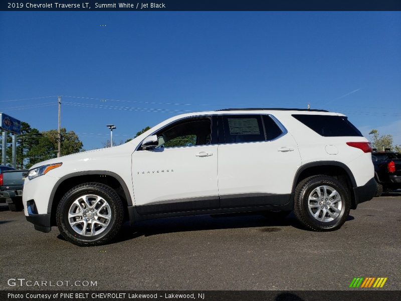 Summit White / Jet Black 2019 Chevrolet Traverse LT