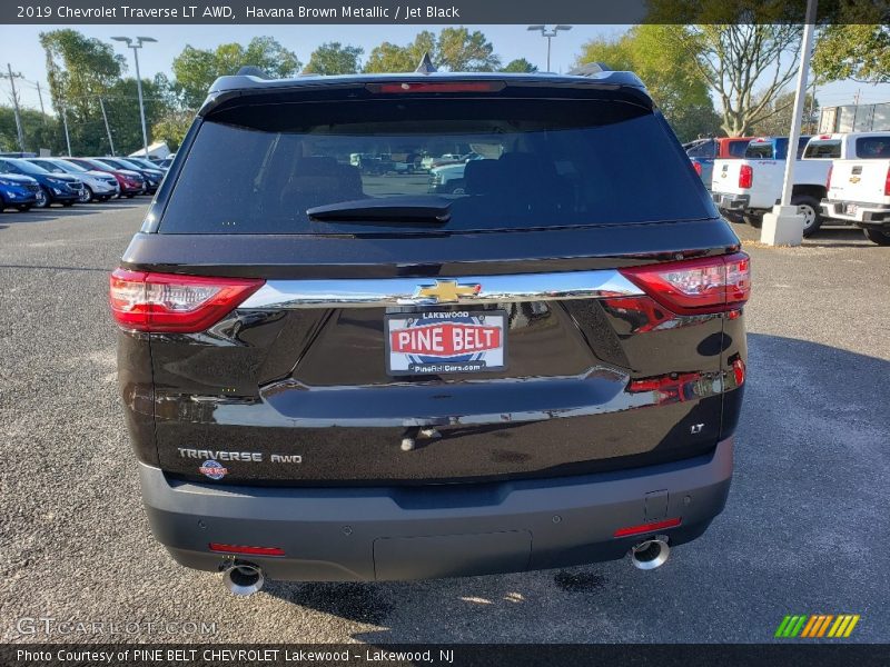 Havana Brown Metallic / Jet Black 2019 Chevrolet Traverse LT AWD