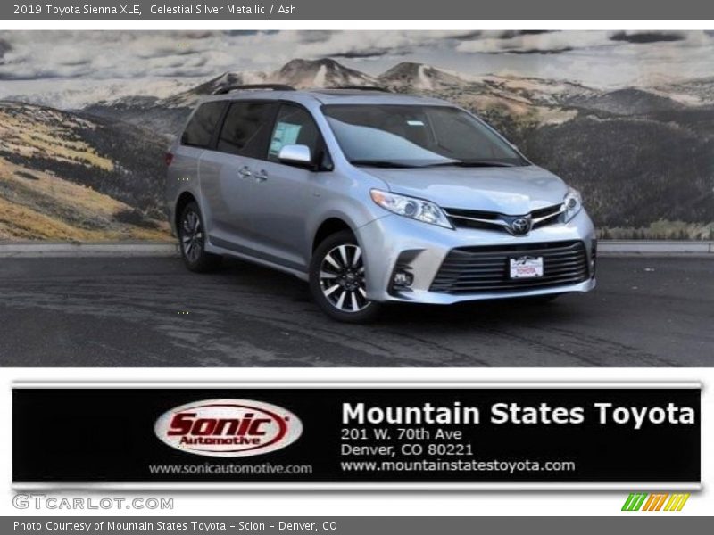 Celestial Silver Metallic / Ash 2019 Toyota Sienna XLE