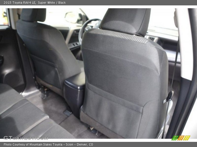 Super White / Black 2015 Toyota RAV4 LE