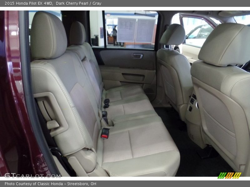 Dark Cherry Pearl / Gray 2015 Honda Pilot EX 4WD