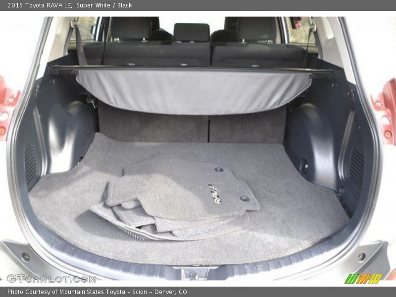 Super White / Black 2015 Toyota RAV4 LE