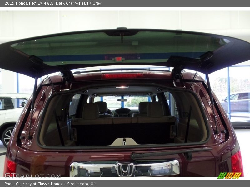 Dark Cherry Pearl / Gray 2015 Honda Pilot EX 4WD