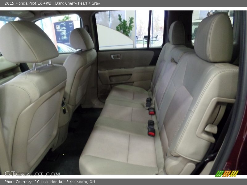 Dark Cherry Pearl / Gray 2015 Honda Pilot EX 4WD