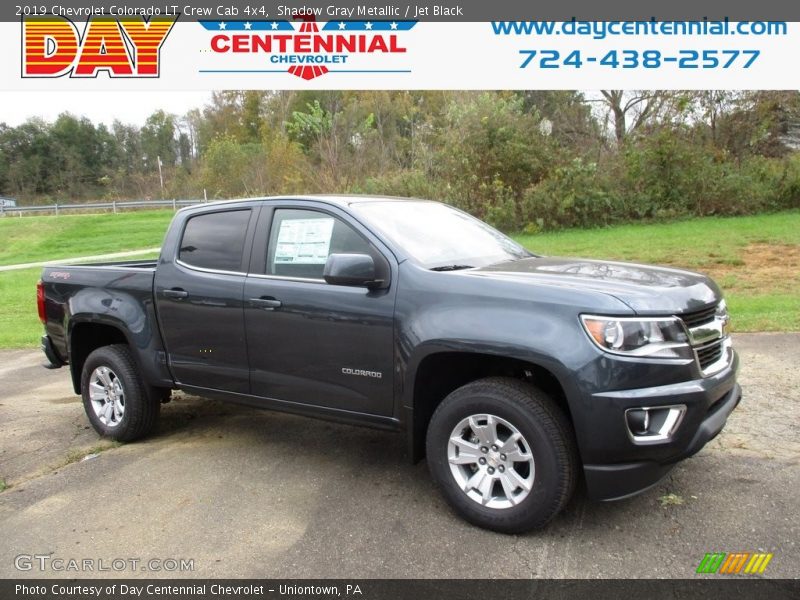 Shadow Gray Metallic / Jet Black 2019 Chevrolet Colorado LT Crew Cab 4x4