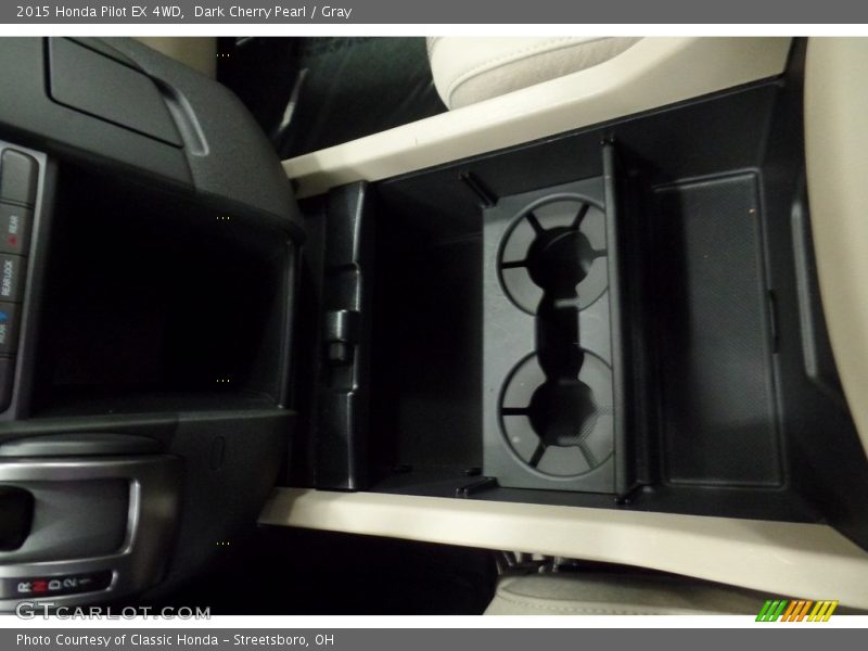 Dark Cherry Pearl / Gray 2015 Honda Pilot EX 4WD