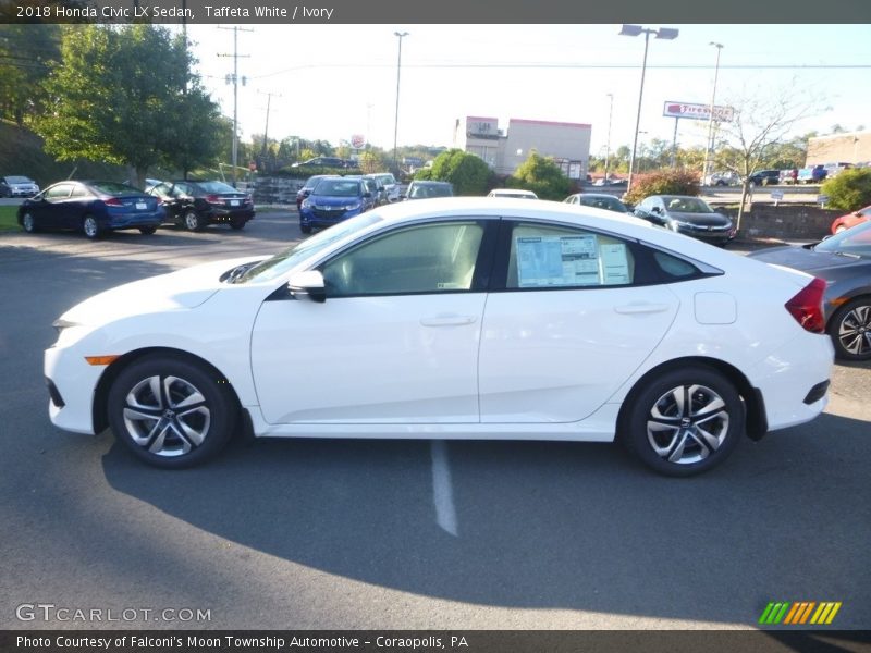 Taffeta White / Ivory 2018 Honda Civic LX Sedan