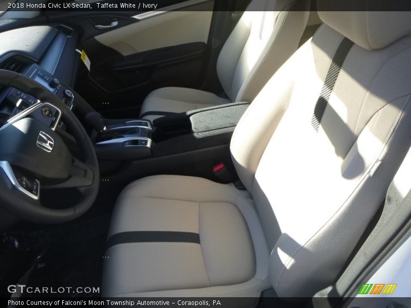 Taffeta White / Ivory 2018 Honda Civic LX Sedan