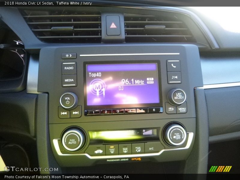 Taffeta White / Ivory 2018 Honda Civic LX Sedan
