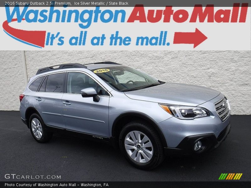 Ice Silver Metallic / Slate Black 2016 Subaru Outback 2.5i Premium