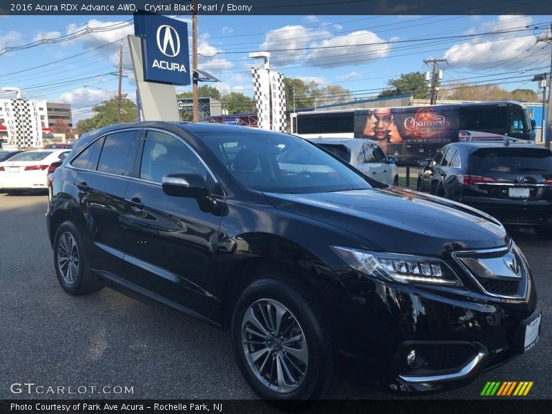Crystal Black Pearl / Ebony 2016 Acura RDX Advance AWD