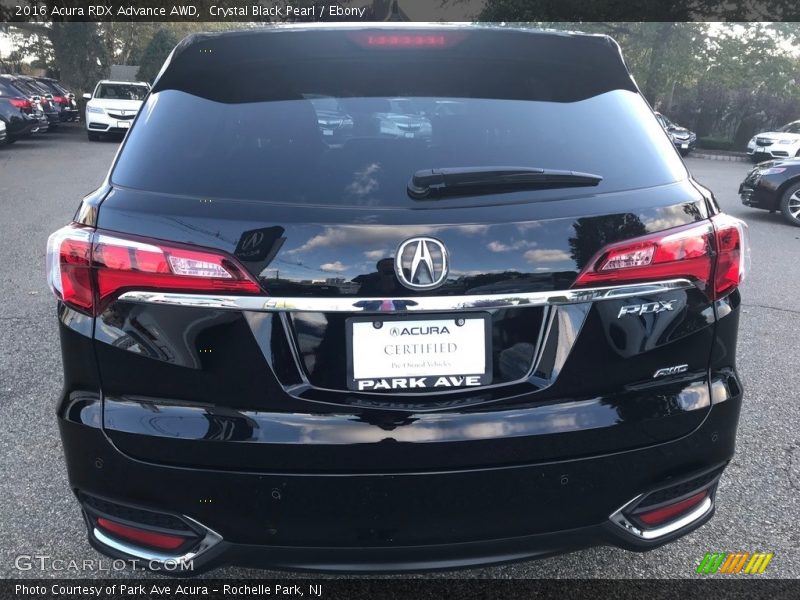 Crystal Black Pearl / Ebony 2016 Acura RDX Advance AWD