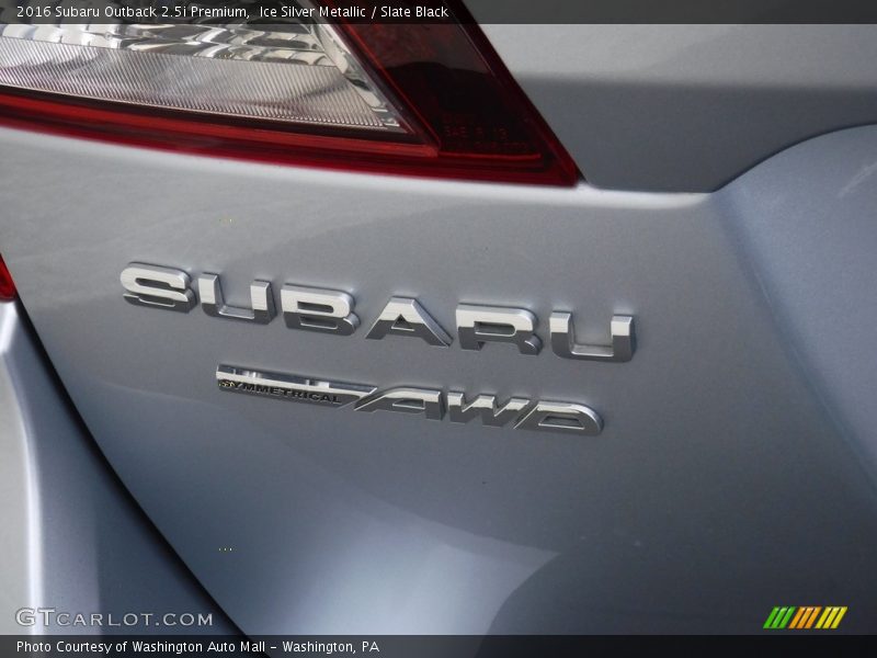 Ice Silver Metallic / Slate Black 2016 Subaru Outback 2.5i Premium