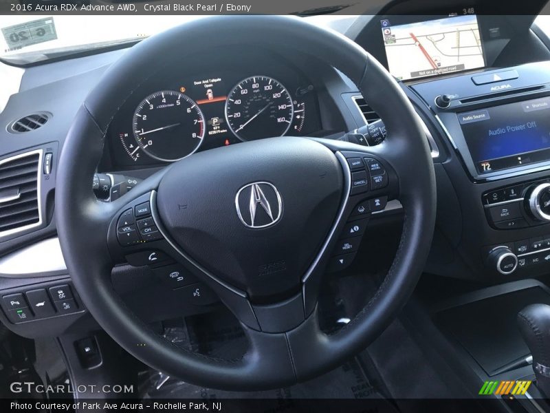 Crystal Black Pearl / Ebony 2016 Acura RDX Advance AWD