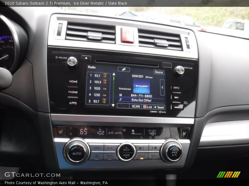 Ice Silver Metallic / Slate Black 2016 Subaru Outback 2.5i Premium