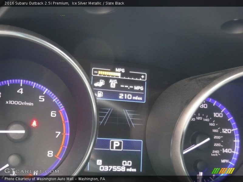 Ice Silver Metallic / Slate Black 2016 Subaru Outback 2.5i Premium