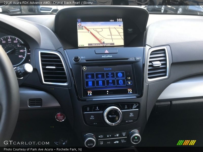 Crystal Black Pearl / Ebony 2016 Acura RDX Advance AWD