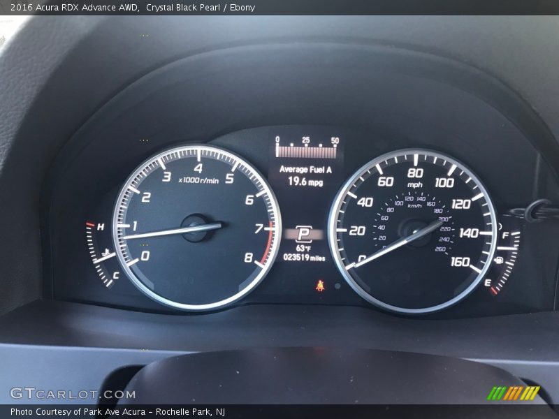 Crystal Black Pearl / Ebony 2016 Acura RDX Advance AWD