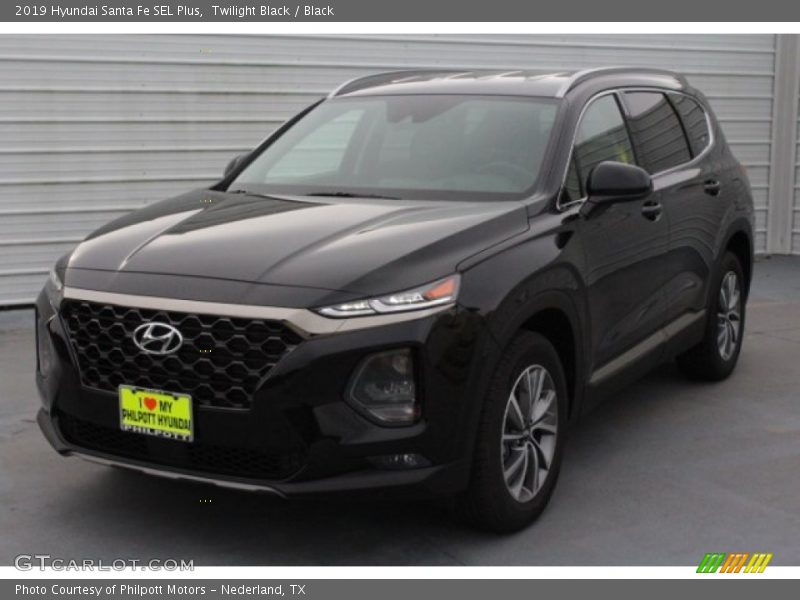 Twilight Black / Black 2019 Hyundai Santa Fe SEL Plus
