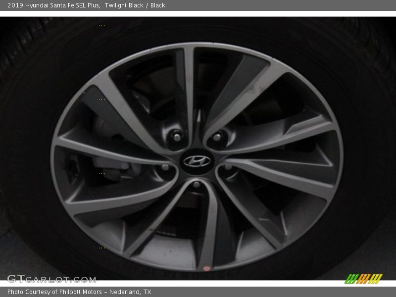 Twilight Black / Black 2019 Hyundai Santa Fe SEL Plus