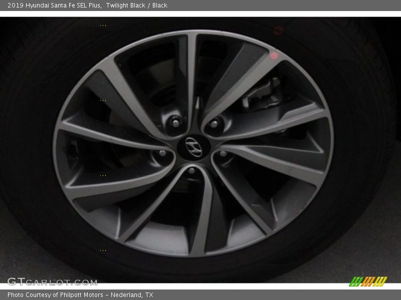 Twilight Black / Black 2019 Hyundai Santa Fe SEL Plus