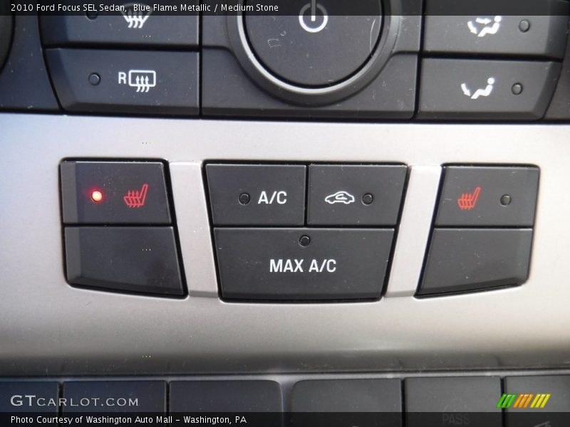Blue Flame Metallic / Medium Stone 2010 Ford Focus SEL Sedan