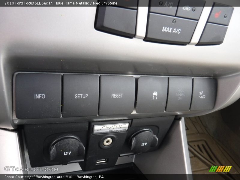 Blue Flame Metallic / Medium Stone 2010 Ford Focus SEL Sedan