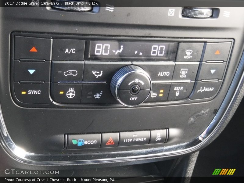 Black Onyx / Black 2017 Dodge Grand Caravan GT