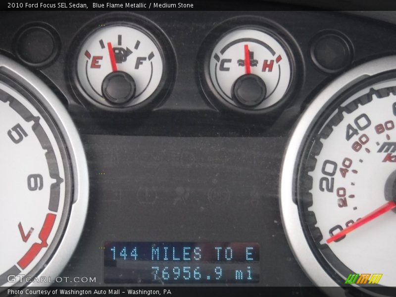 Blue Flame Metallic / Medium Stone 2010 Ford Focus SEL Sedan