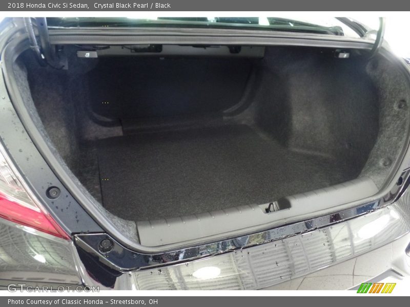 Crystal Black Pearl / Black 2018 Honda Civic Si Sedan