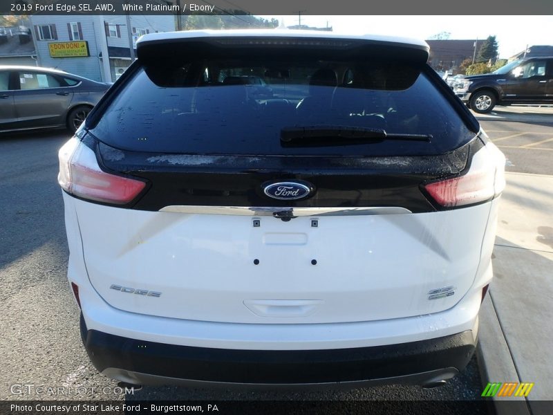White Platinum / Ebony 2019 Ford Edge SEL AWD