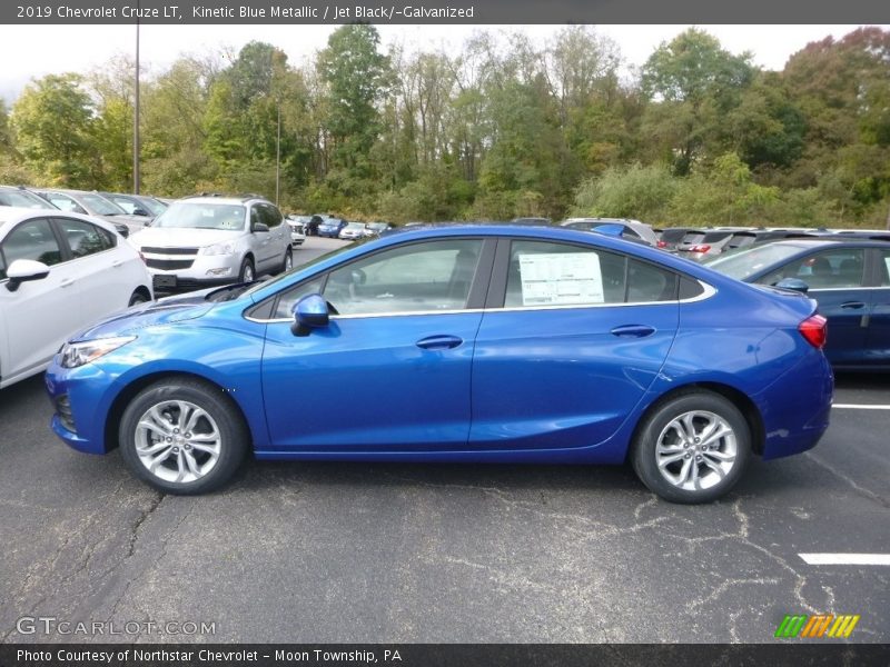 Kinetic Blue Metallic / Jet Black/­Galvanized 2019 Chevrolet Cruze LT
