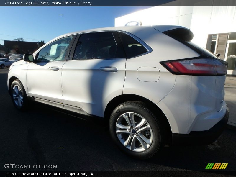 White Platinum / Ebony 2019 Ford Edge SEL AWD