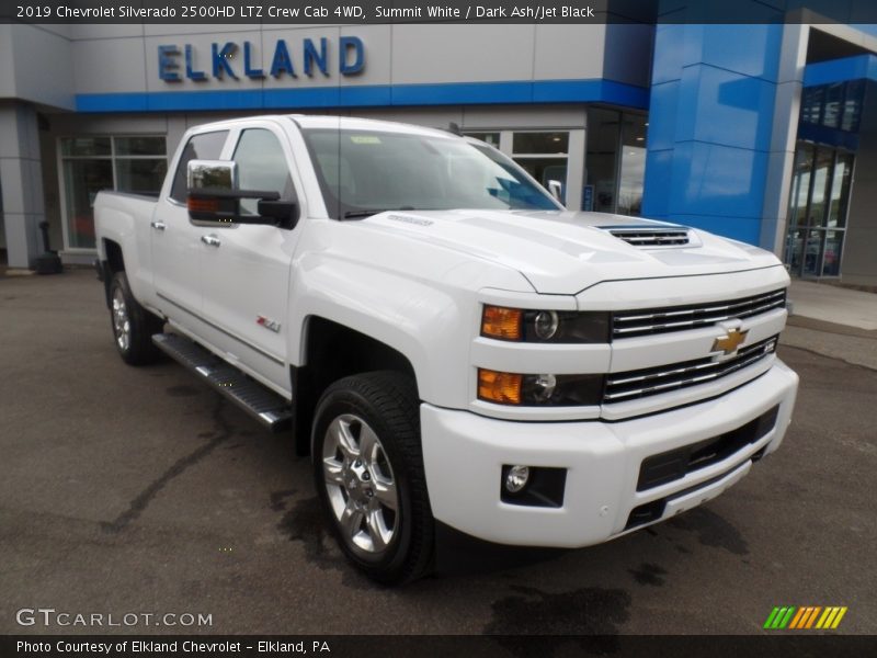 Summit White / Dark Ash/Jet Black 2019 Chevrolet Silverado 2500HD LTZ Crew Cab 4WD