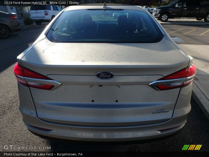 White Gold / Ebony 2019 Ford Fusion Hybrid SE