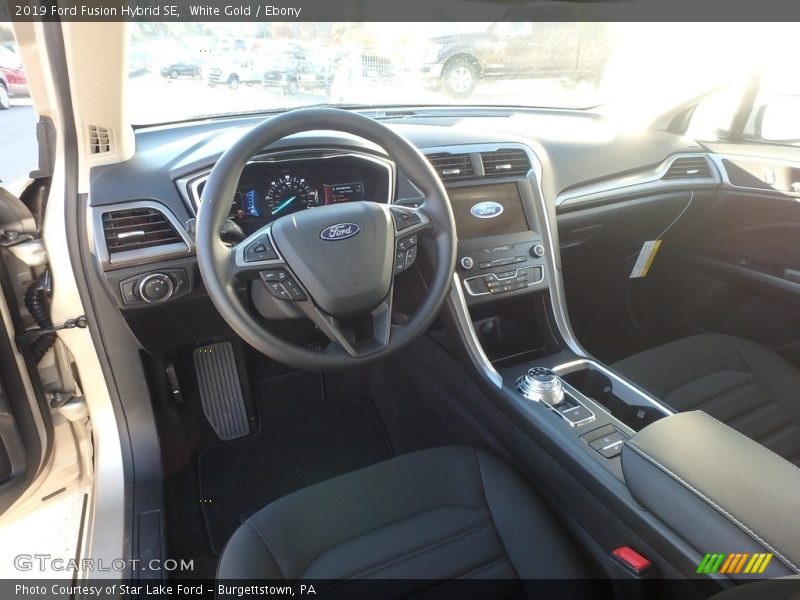 White Gold / Ebony 2019 Ford Fusion Hybrid SE