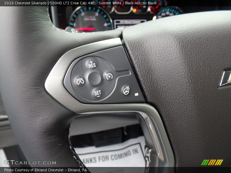 Summit White / Dark Ash/Jet Black 2019 Chevrolet Silverado 2500HD LTZ Crew Cab 4WD