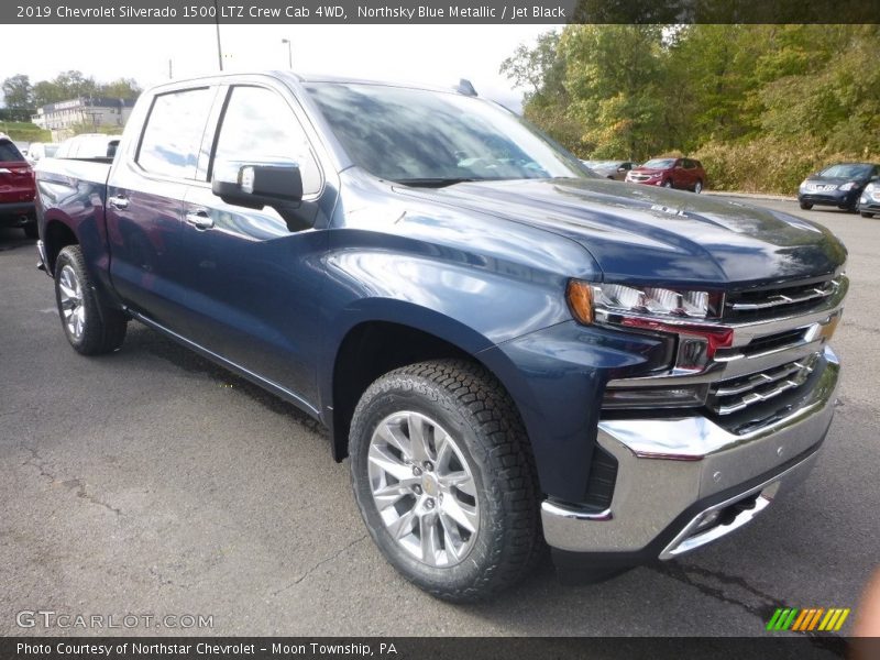 Front 3/4 View of 2019 Silverado 1500 LTZ Crew Cab 4WD