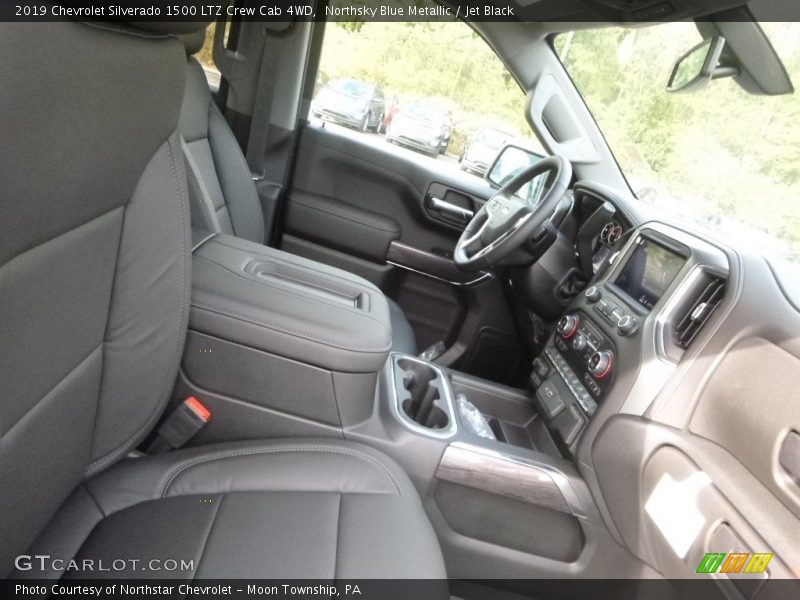 Northsky Blue Metallic / Jet Black 2019 Chevrolet Silverado 1500 LTZ Crew Cab 4WD