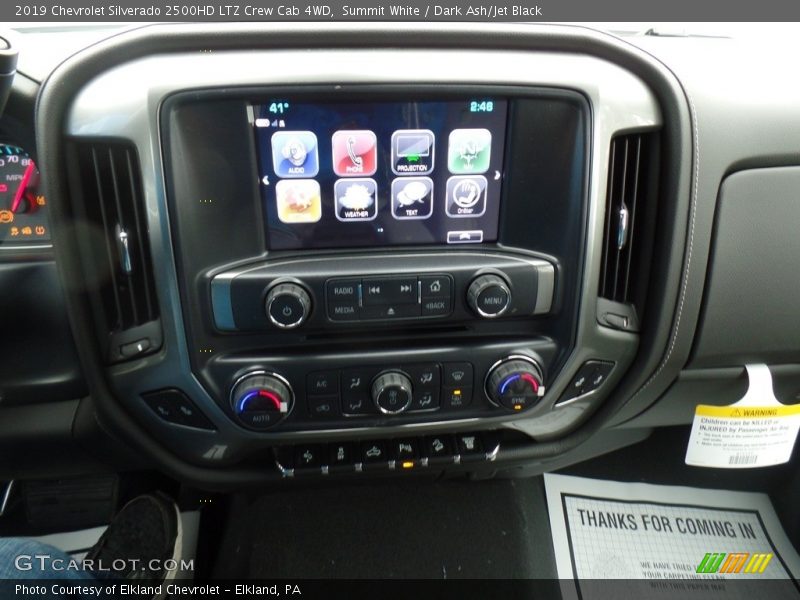 Summit White / Dark Ash/Jet Black 2019 Chevrolet Silverado 2500HD LTZ Crew Cab 4WD