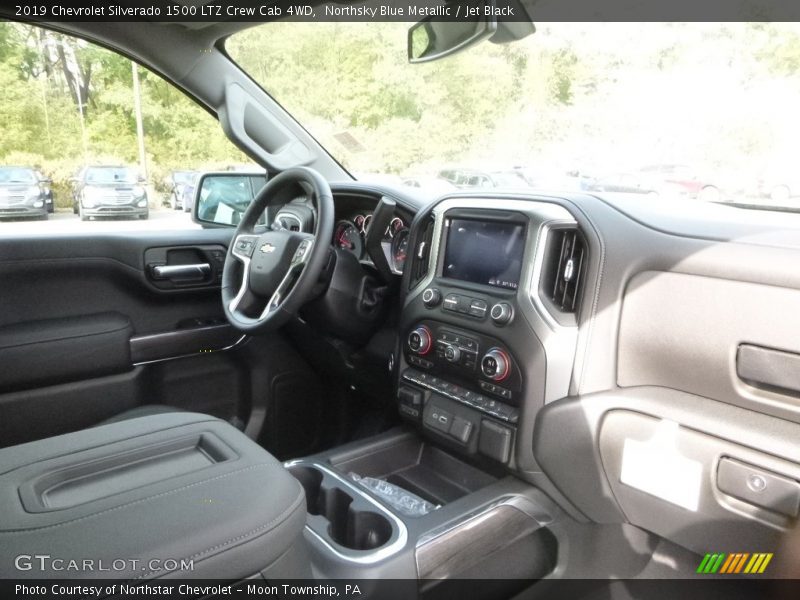 Northsky Blue Metallic / Jet Black 2019 Chevrolet Silverado 1500 LTZ Crew Cab 4WD