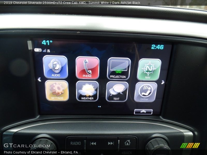 Summit White / Dark Ash/Jet Black 2019 Chevrolet Silverado 2500HD LTZ Crew Cab 4WD