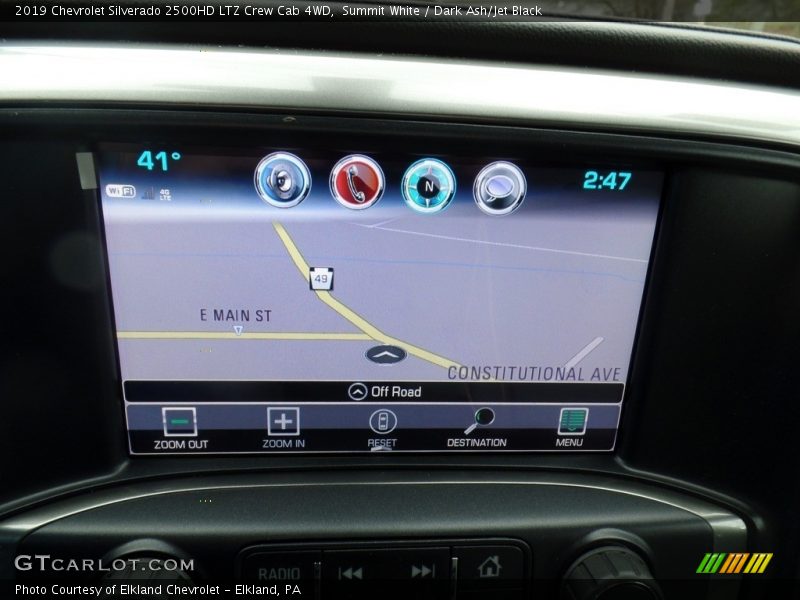 Summit White / Dark Ash/Jet Black 2019 Chevrolet Silverado 2500HD LTZ Crew Cab 4WD