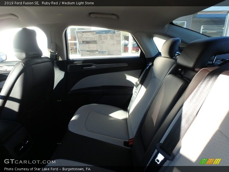 Ruby Red / Medium Light Stone 2019 Ford Fusion SE